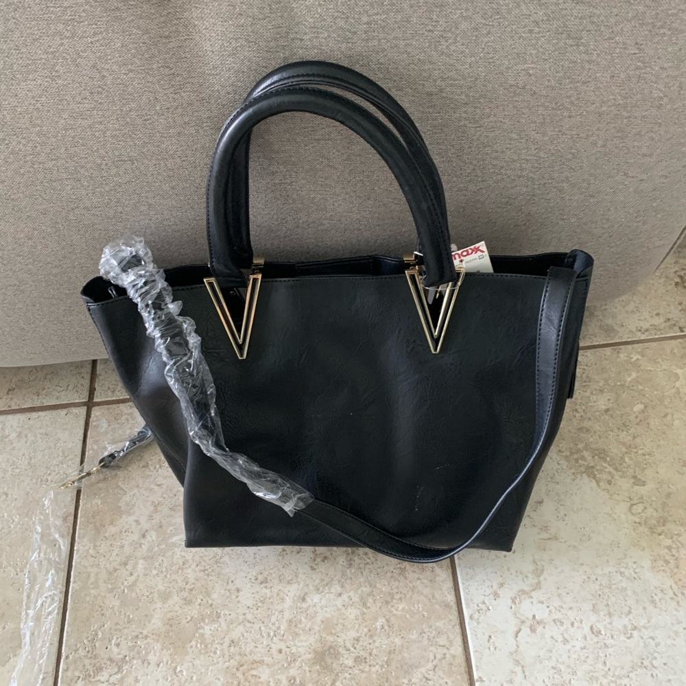 2 in 1 black bag new